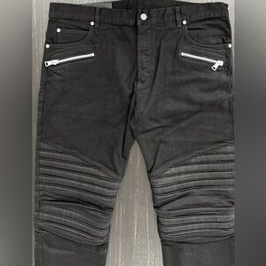 Balmain Black Biker Jeans 👖